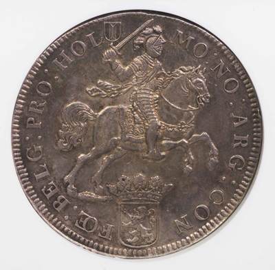 NGC-MS61 1687荷兰2杜卡特大马剑银币 - NGC-MS61 1687荷兰2杜卡特大马剑银币