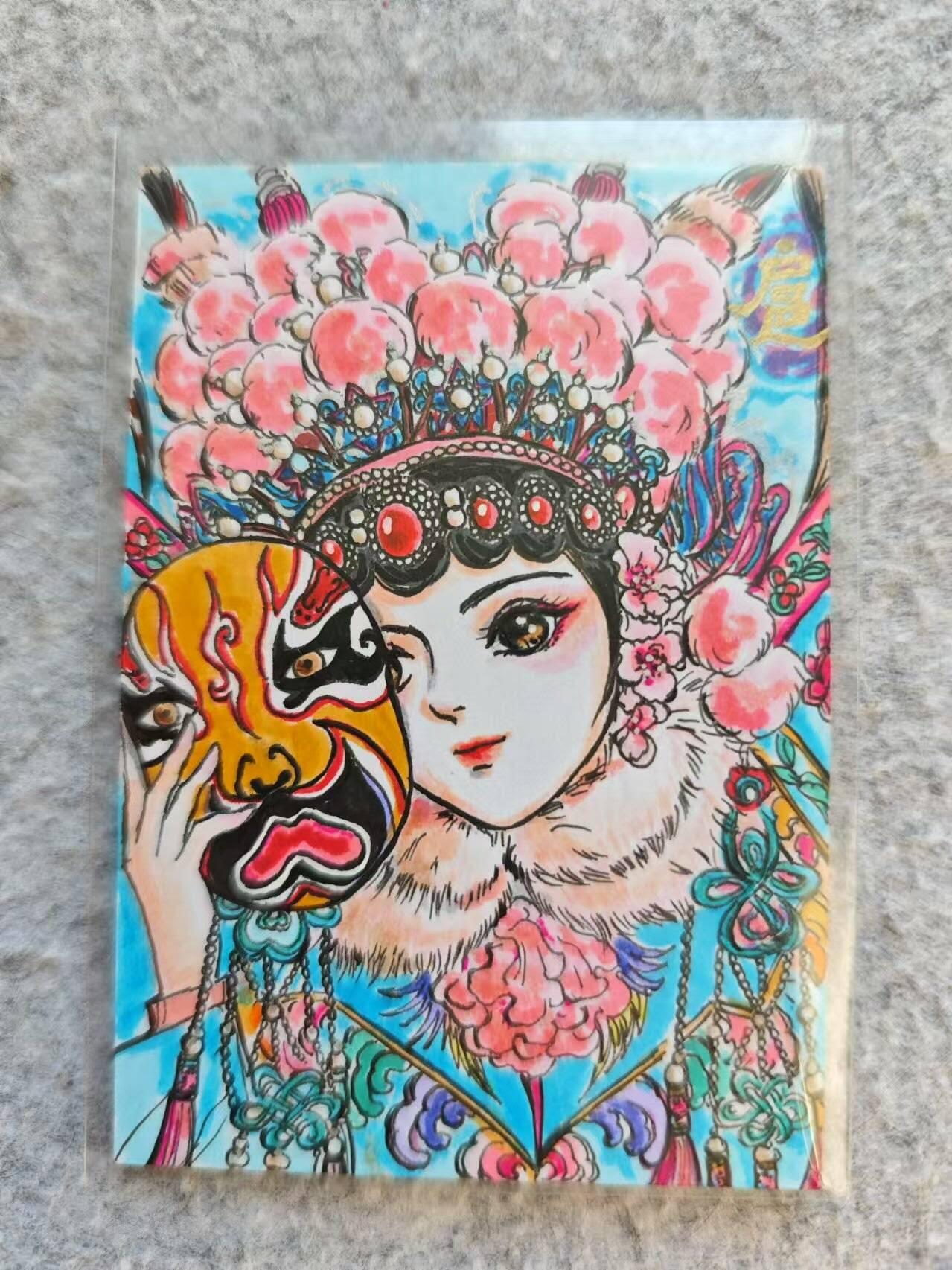 龍虎卡牌2025年第一场（大家春节快乐） 【手绘】京剧扈三娘 画师：含颖