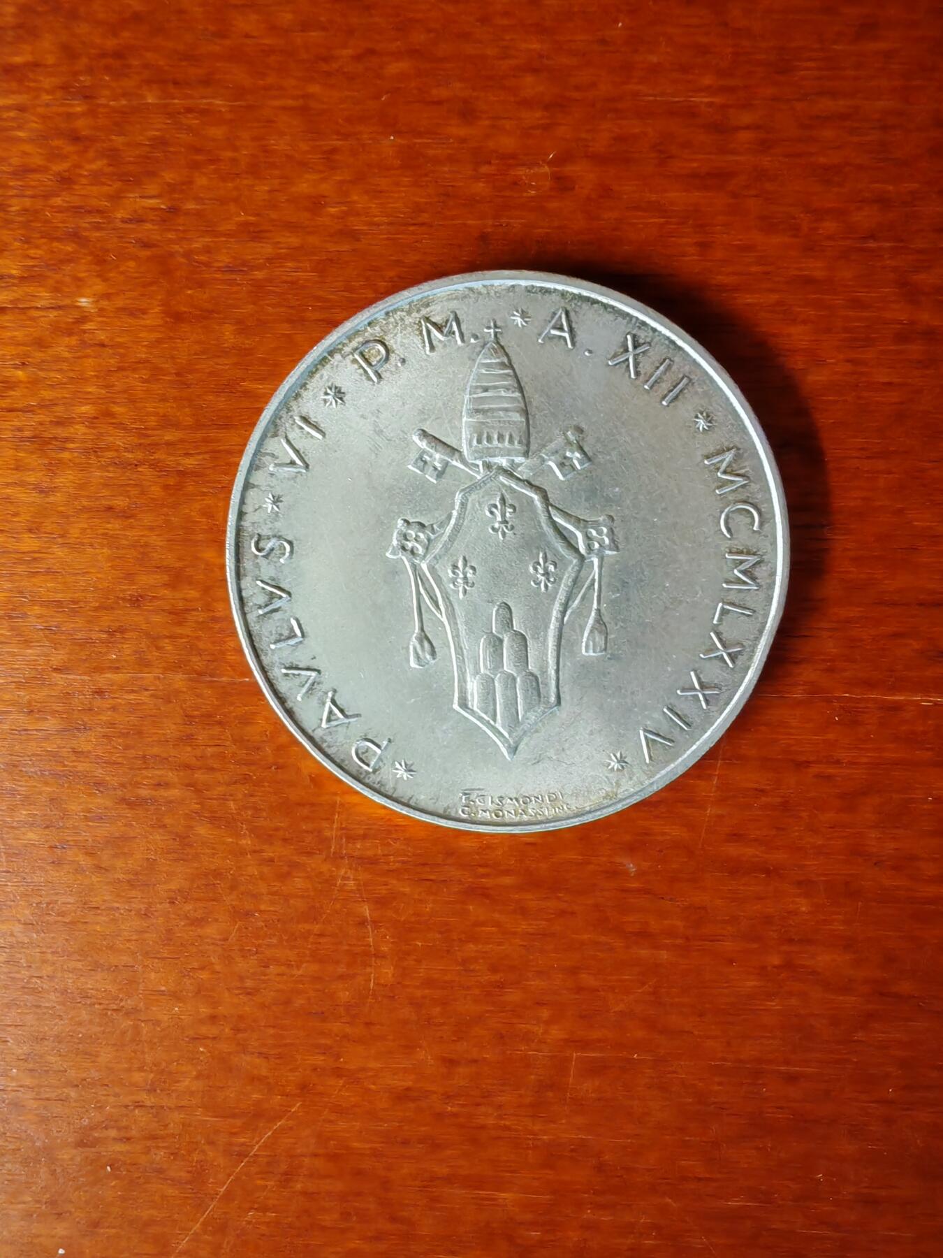 长老汇龙年精选第五十场拍卖 1974梵蒂冈500里拉银币