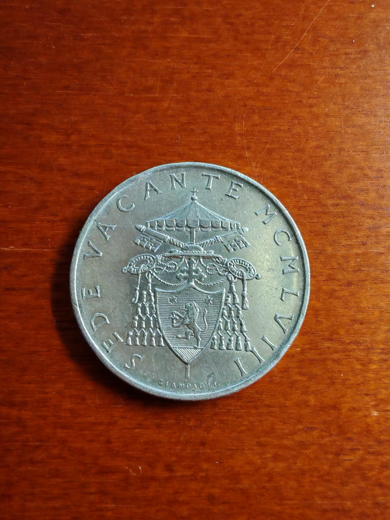长老汇龙年精选第五十场拍卖 1958梵蒂冈教皇缺位500里拉银币