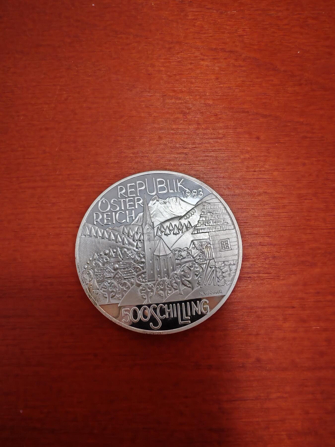 长老汇龙年精选第五十场拍卖 1993奥地利阿尔卑斯地区500先令精制银币