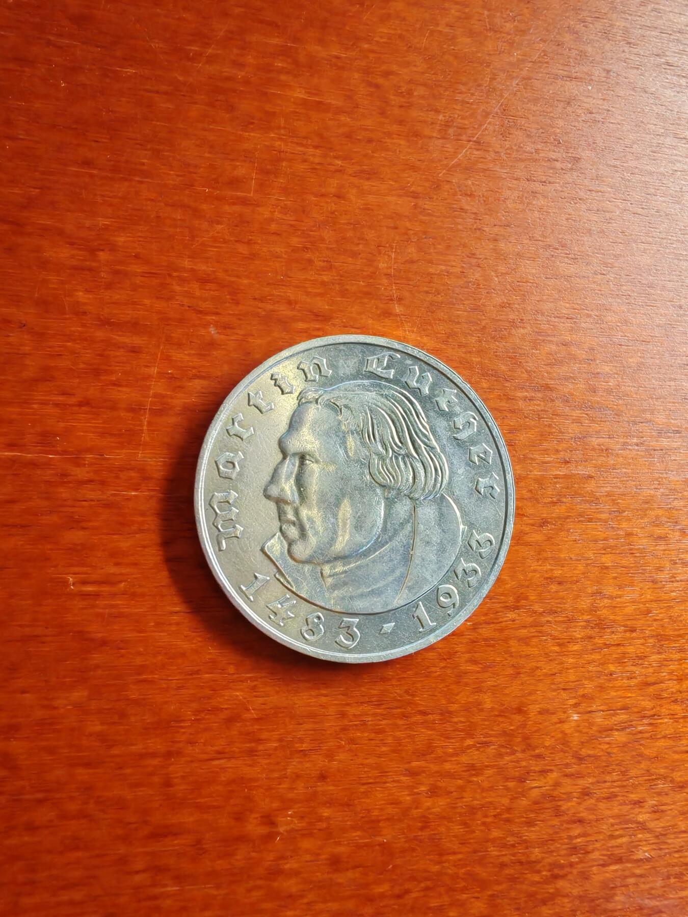长老汇龙年精选第五十场拍卖 1933A德国第三帝国马丁路德2马克银币