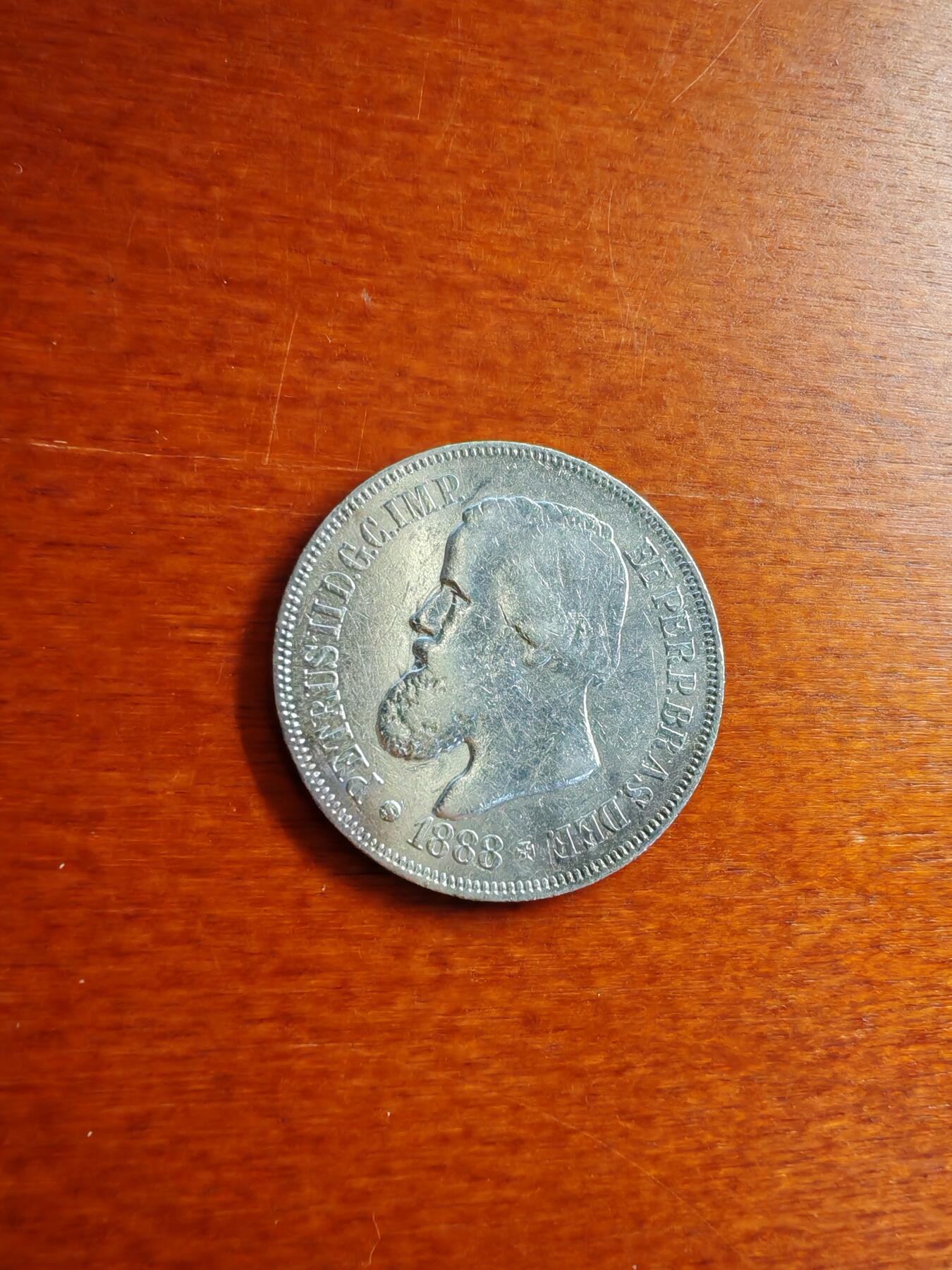 长老汇龙年精选第五十场拍卖 1888巴西佩德罗二世500瑞斯银币