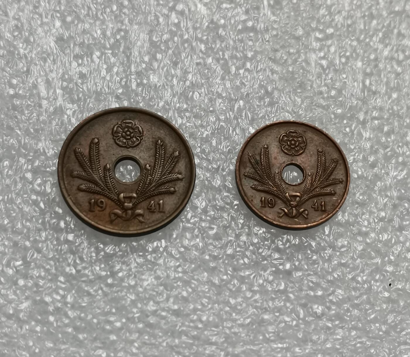 瓶子🏺第176期拍卖会［自动拍春节后发货］  芬兰1941年二战时期5和10盆尼