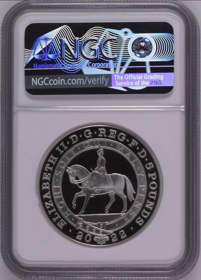 S&S Numismatic世界钱币-拍卖 第126期  英国2022年 伊丽莎白二世女王登基70周年 5英镑精制加厚纪念银币 盒证齐全 NGC PF70UC冠军分 ，首期蓝标
