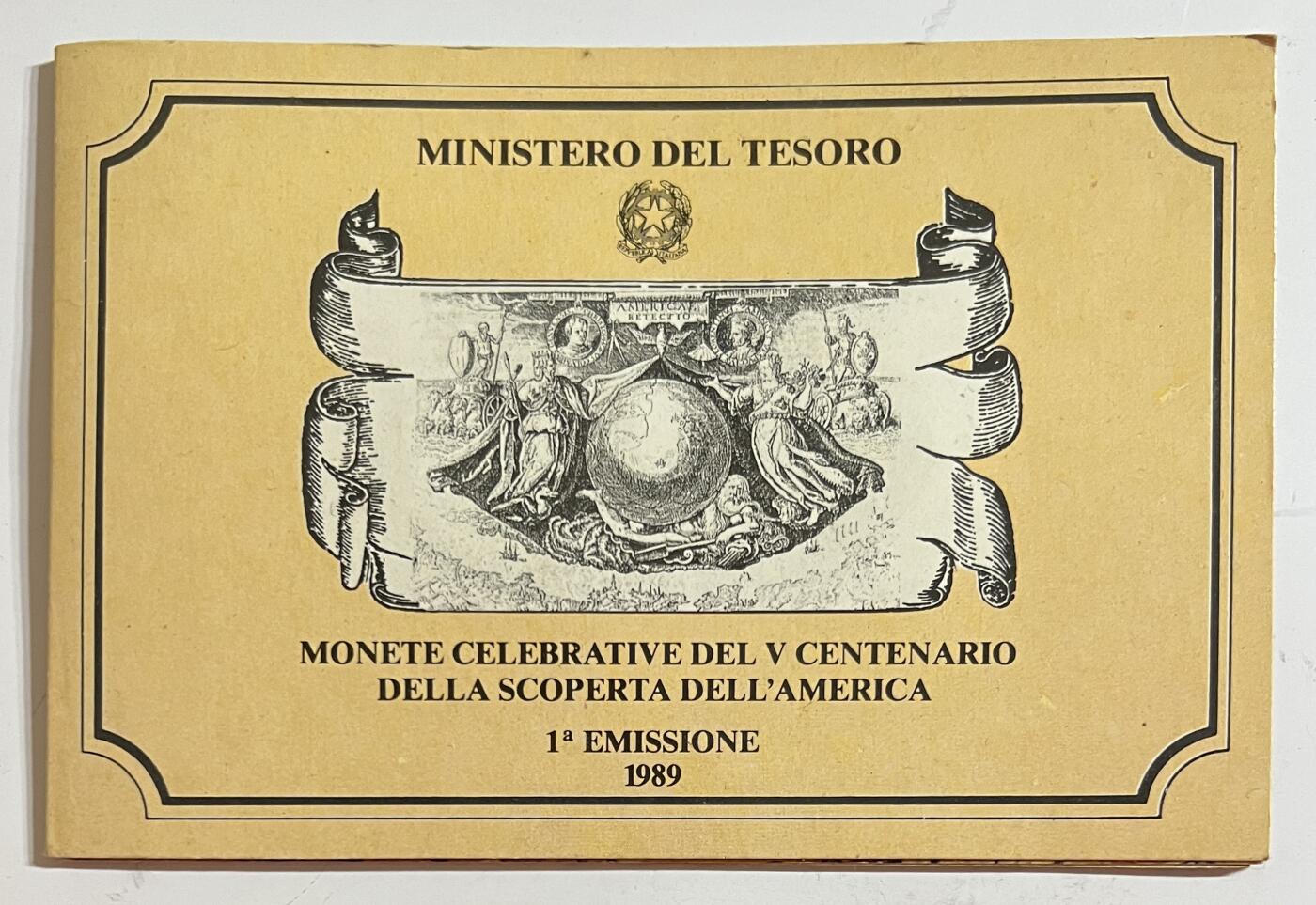 S&S Numismatic世界钱币-拍卖 第113期  意大利1989年 发现美国500周年 200+500里拉纪念银币官方卡币 总和16克835银