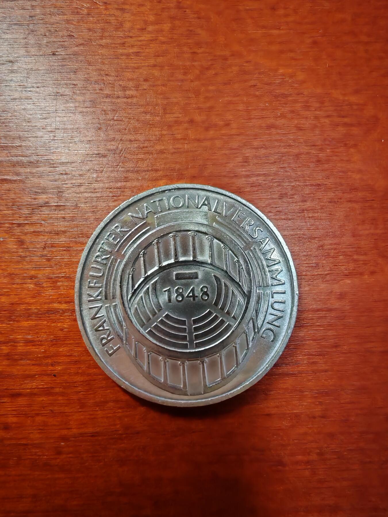 长老汇蛇年精选第一场拍卖 1973西德法兰克福议会5马克银币