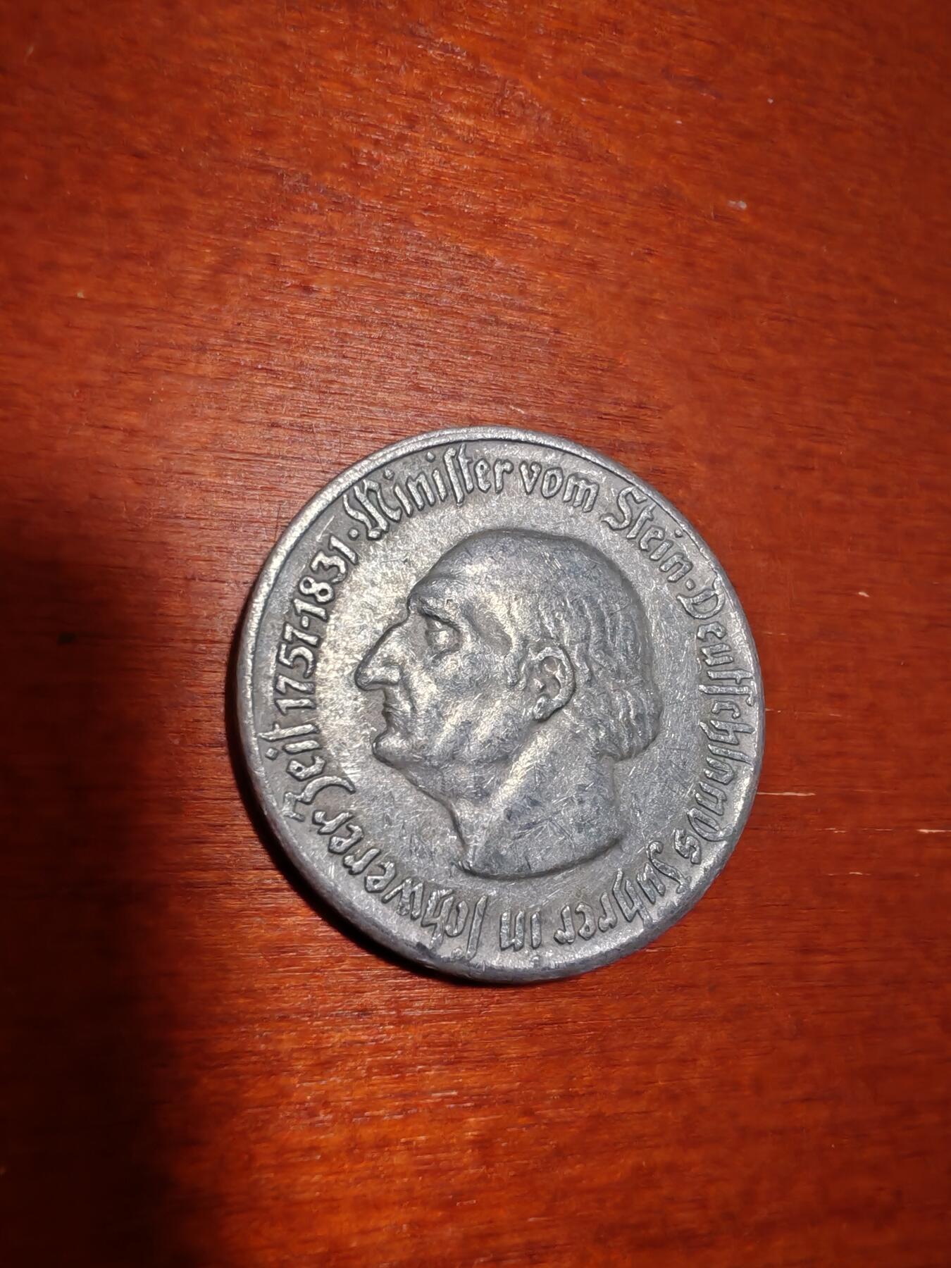 长老汇蛇年精选第一场拍卖 1921德紧威斯特法兰斯坦伯爵马币5马克铝币