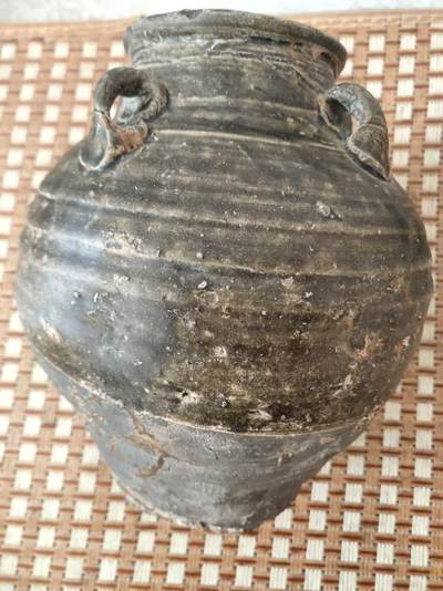 新年清货杂拍 纸币 瓷器  - 唐代风格宣州窑四系罐 全美品 约高19厘米，肚径16厘米