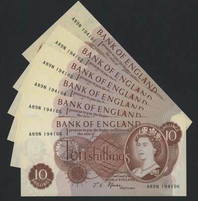 C序列英国10先令 刀拆单张销售 - C序列英国10先令 刀拆单张销售