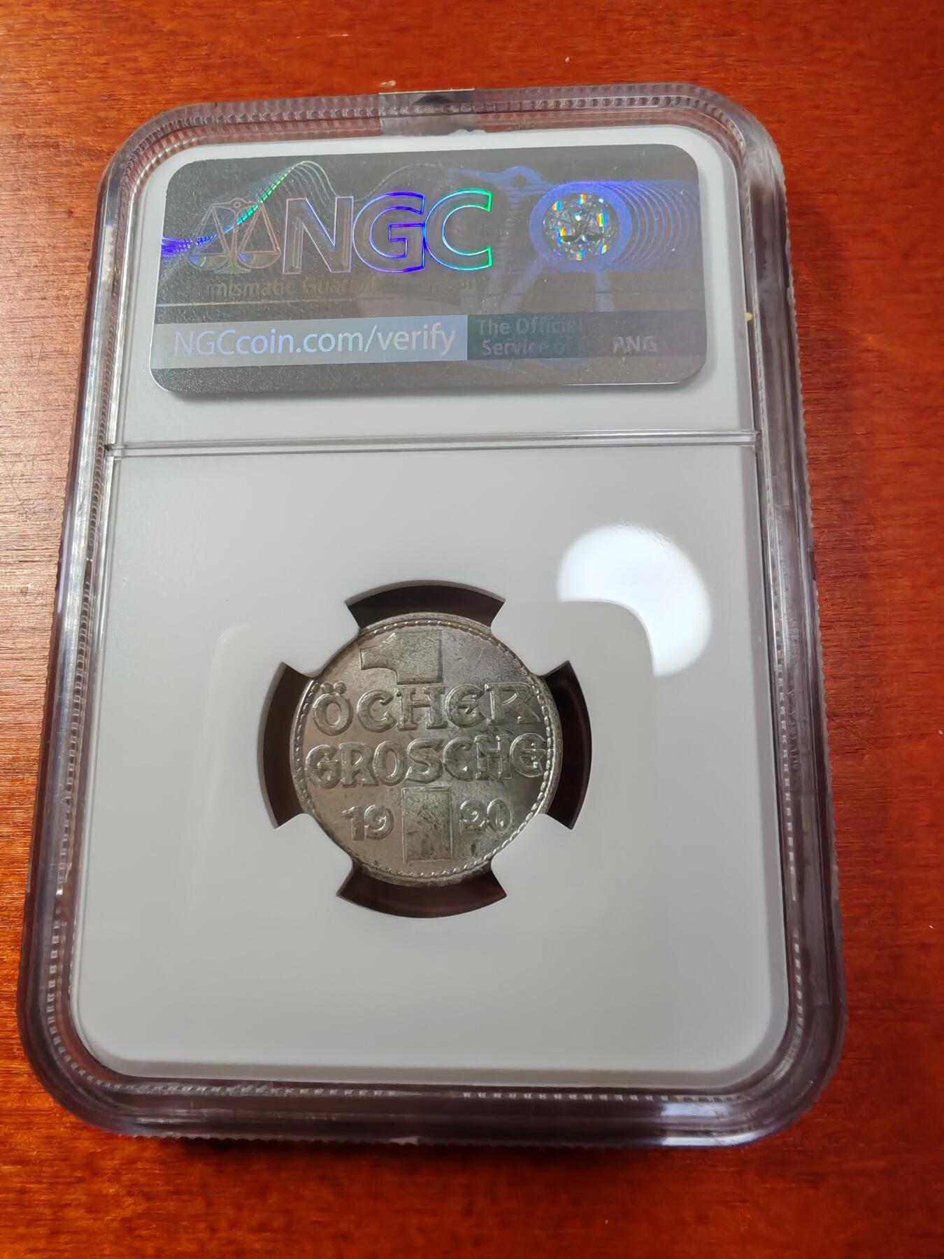 长老汇蛇年精选第一场拍卖 1920 德紧亚琛老妇人10芬尼铁币，NGC MS66，冠军分
