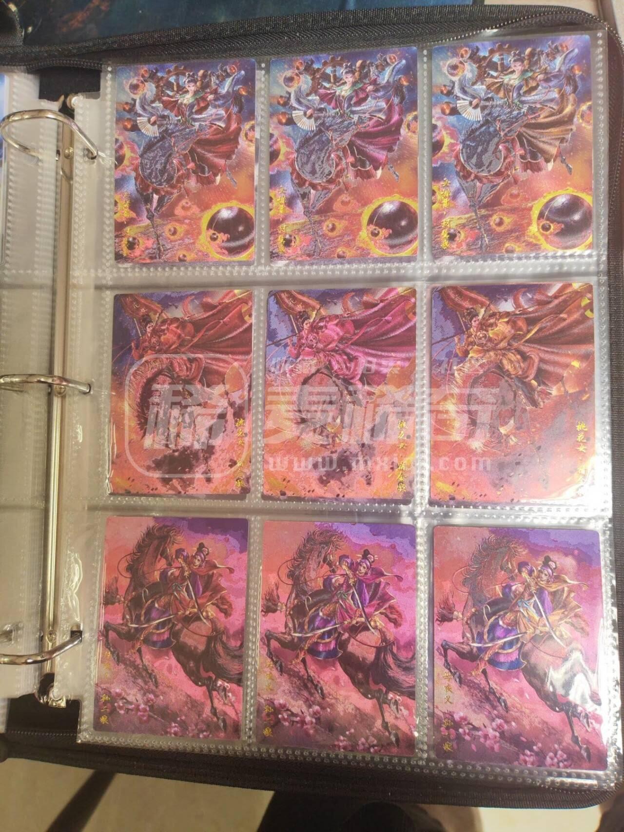 阳大大卡牌超级大甩拍第37期（周一晚上八点截拍，持续收拍品，进群福利早知道） 卡德曼 巾帼水浒  冷烫粗闪一套42张 图为参考