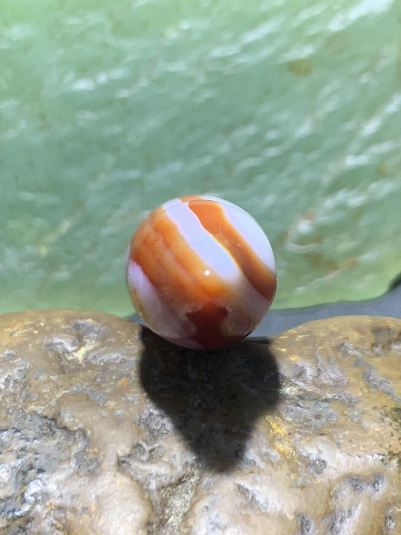 精美高玉化红白缠丝玛瑙金刚杵吊坠一个