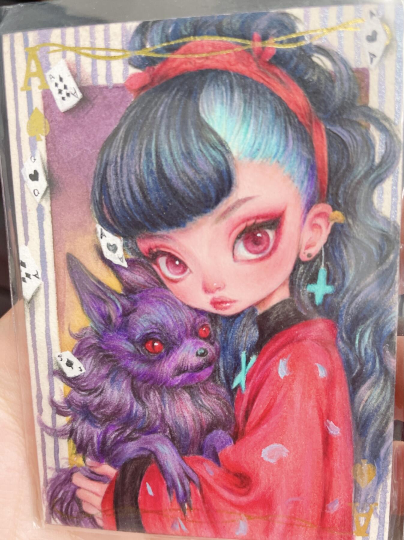 龍虎卡牌2025年第一场（大家春节快乐） 【手绘】美女 画师：咕噜小e