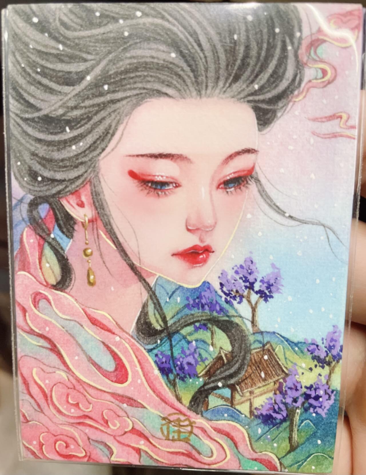 龍虎卡牌2025年第一场（大家春节快乐） 【手绘】美女
