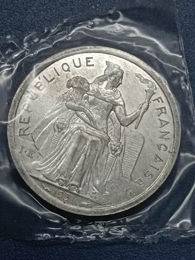 吉祥压岁钱外国硬币第54场 法国女神1991
