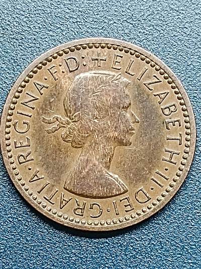吉祥压岁钱外国硬币第54场 英国女王1955