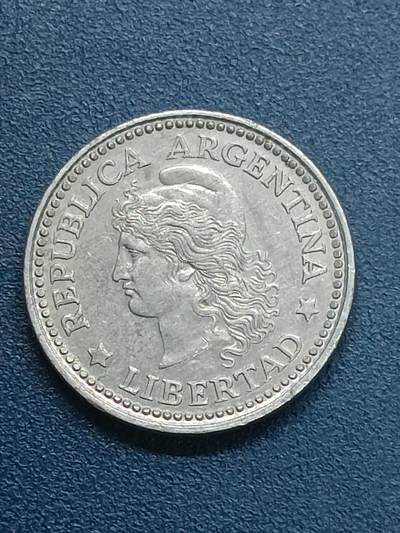 吉祥压岁钱外国硬币第54场 阿根廷女神1973