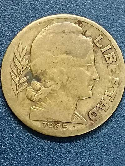 吉祥压岁钱外国硬币第54场 阿根廷女神1945