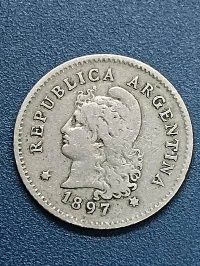 吉祥压岁钱外国硬币第54场 阿根廷女神1897