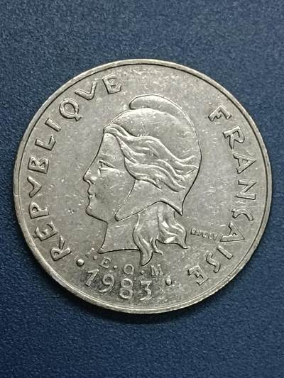 吉祥压岁钱外国硬币第54场 法国女神1983