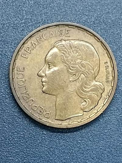 吉祥压岁钱外国硬币第54场 法国女神1951