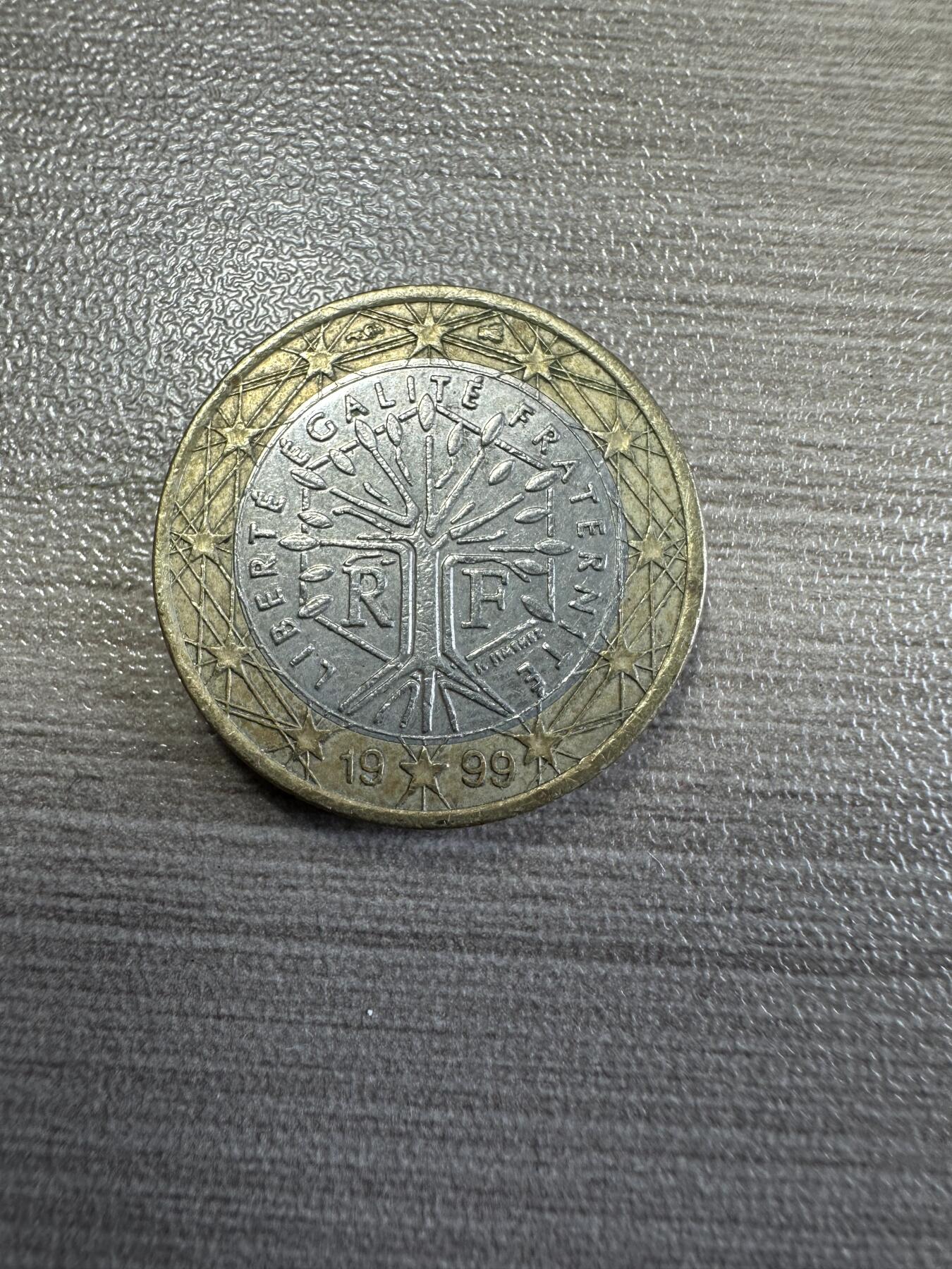 无佣金！章，世界钱币，纸币 1999年一欧元硬币