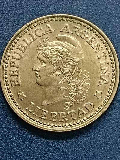 吉祥压岁钱外国硬币第54场 阿根廷女神1973