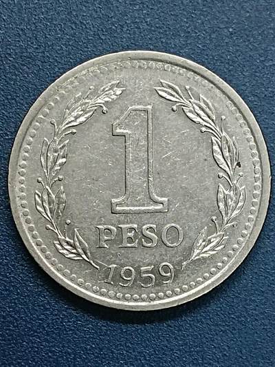 吉祥压岁钱外国硬币第54场 阿根廷女神1959