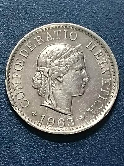 吉祥压岁钱外国硬币第54场 瑞士女神1963
