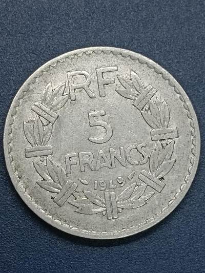 吉祥压岁钱外国硬币第54场 法国女神1949