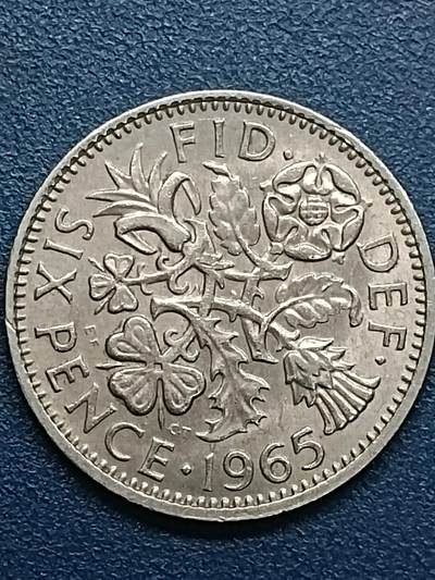 吉祥压岁钱外国硬币第54场 英国女王1965