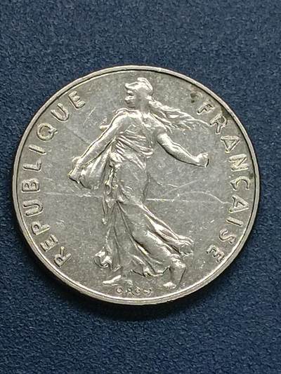吉祥压岁钱外国硬币第54场 法国女神1985