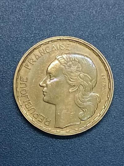 吉祥压岁钱外国硬币第54场 法国女神1951