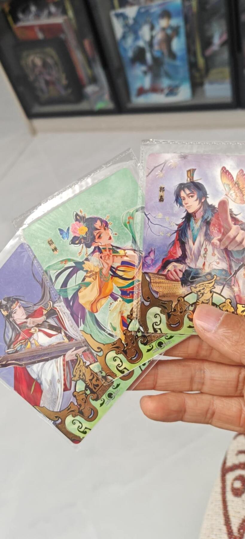 秋原瞳小店第8期（昆仑万象与卡游三国主题的强强碰撞） 卡游三国1周年特卡一组貂蝉郭嘉周瑜3张