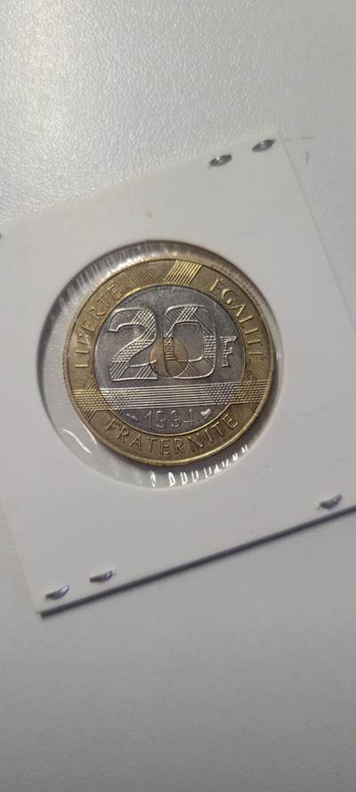 2025第四期 法国1994年圣米歇尔山20法郎双色币