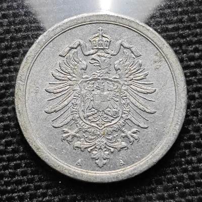 KK钱币收藏小铺 第229期 2月预留时间 周末发货 -  1917，德国1芬尼