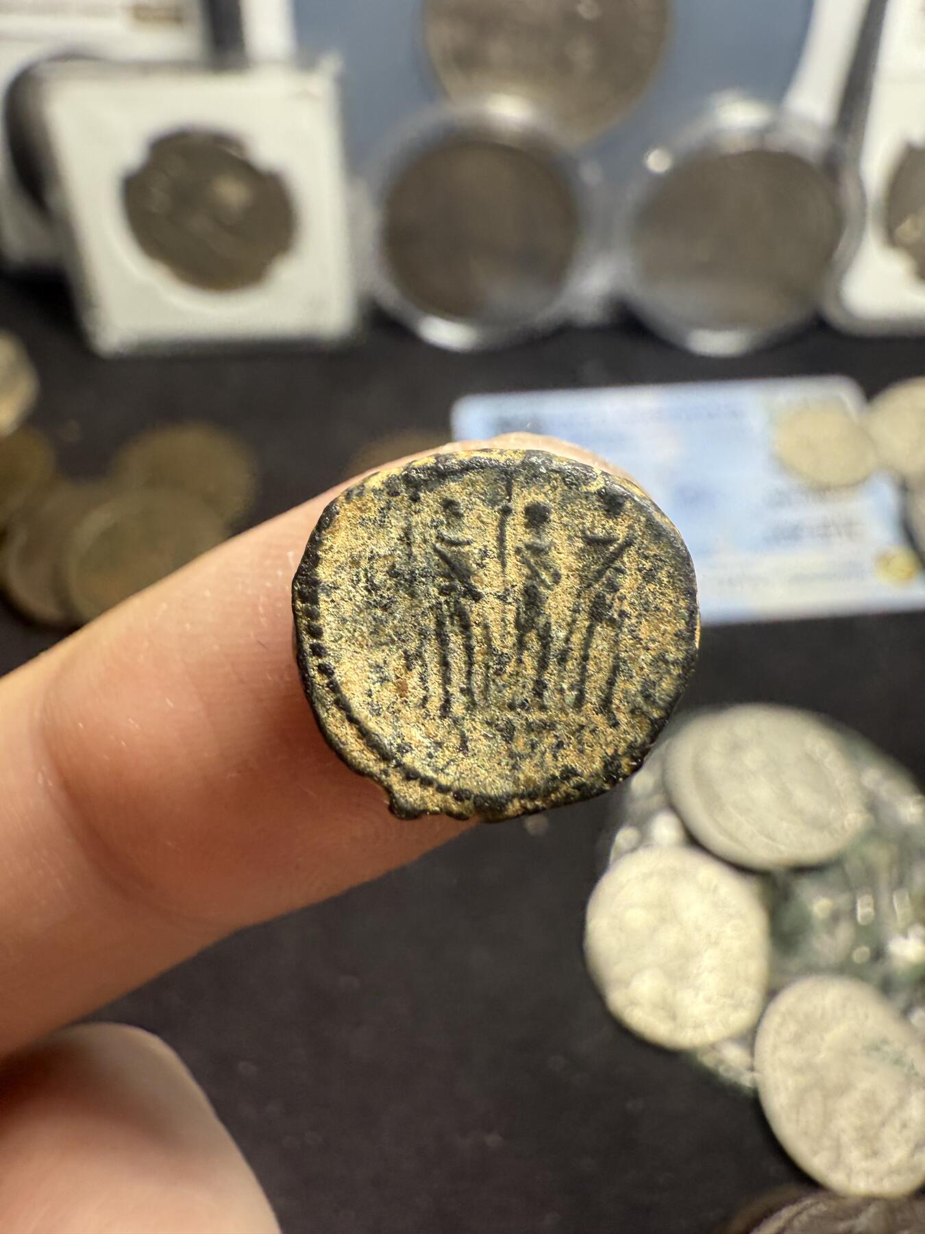 南宋泉阁俄币 外币 国币 专场第五期 古罗马 公元383-408年 东罗马皇帝阿卡狄乌斯小铜币