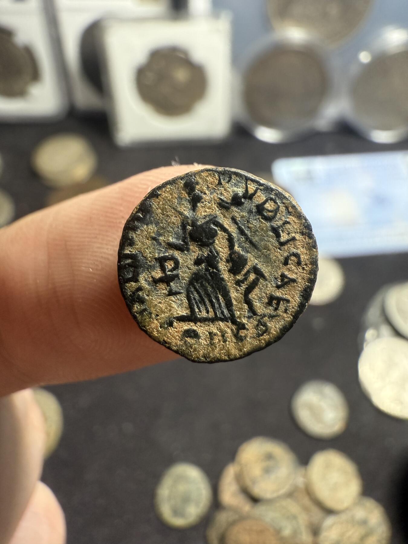 南宋泉阁俄币 外币 国币 专场第五期 古罗马 公元375-392年 瓦伦提尼安二世铜币 好品