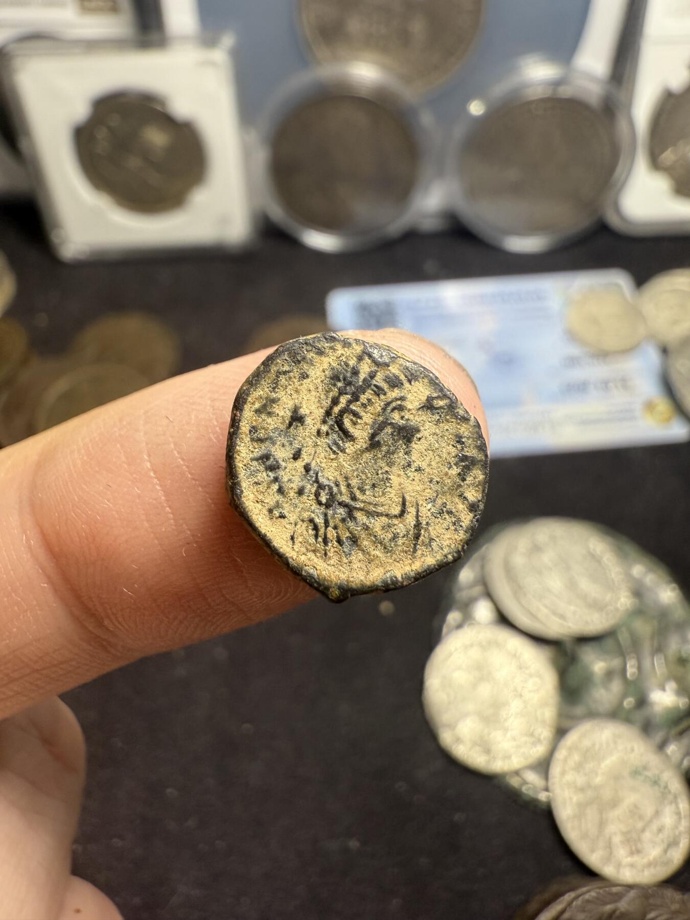 南宋泉阁俄币 外币 国币 专场第五期 古罗马 公元383-408年 东罗马皇帝阿卡狄乌斯小铜币
