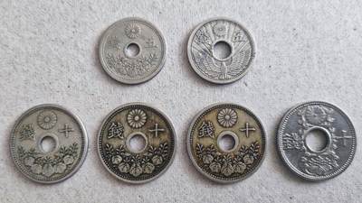 02月07日 世界币章 - 多品：大日本硬币 6种版别