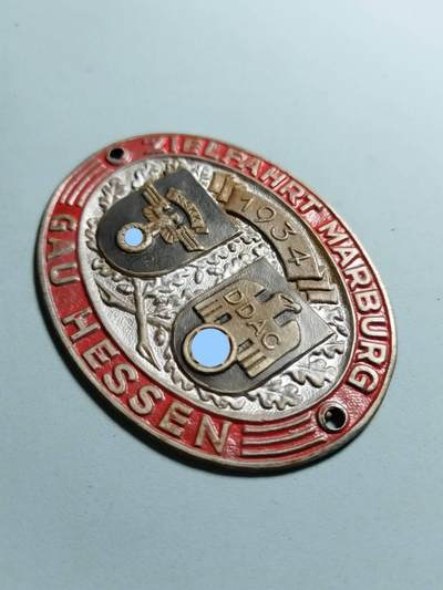 盛世勋华——号角文化勋章邮票专场拍卖第318期 德国（1939）NS运输团（NSKK）/德意志汽车协会（DDAC）黑森大区1934年汽车竞赛纪念章 大尺寸 极为少见