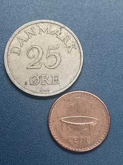 吉祥压岁钱外国硬币第55场 丹斐一组两枚