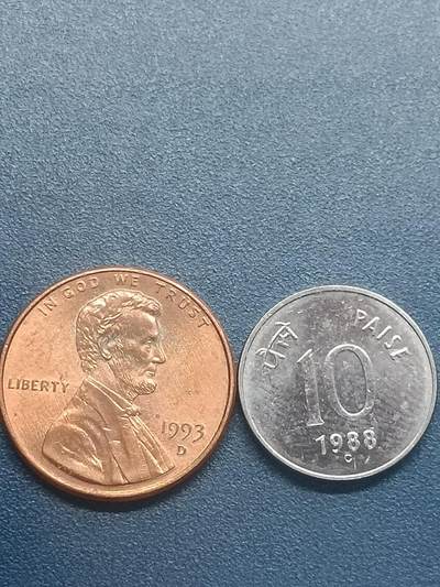 吉祥压岁钱外国硬币第55场 美印一组两枚