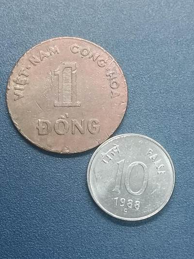 吉祥压岁钱外国硬币第55场 越印一组两枚