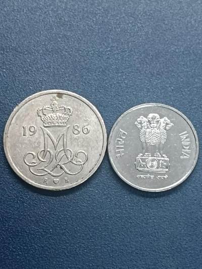 吉祥压岁钱外国硬币第55场 丹印一组两枚