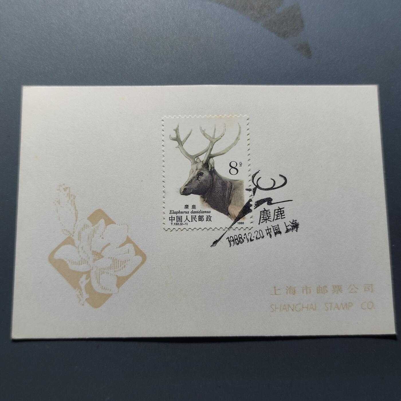 PCAI钱币8-209  中国邮票小专场 邮戳纪念卡   🦌
