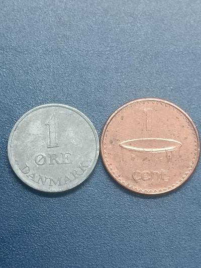 吉祥压岁钱外国硬币第55场 丹斐一组两枚