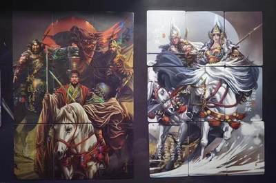 清仓！燎原刷子九拼清仓！阿毛寻梦九拼清仓！ 阿毛寻梦三国九拼卡桃园结义&赵云夫妇。