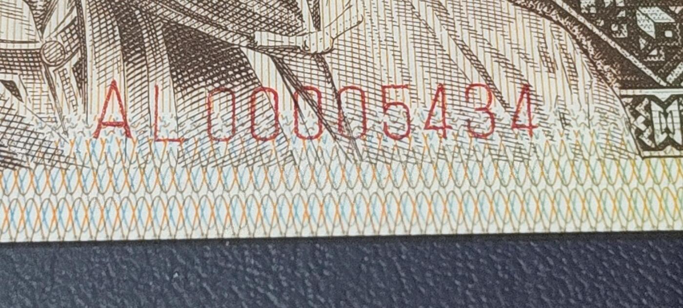 各种钱币拍场，可寄存满二百包邮 🔥🔥人四号码🔥🔥钱坤评级8001—龙头左单边，AL00005434，带专利图形标，狮子头0000，AL冠的第一包货，非常难得，AL冠又被称作神奇冠号！不懂的老铁可以百度一下